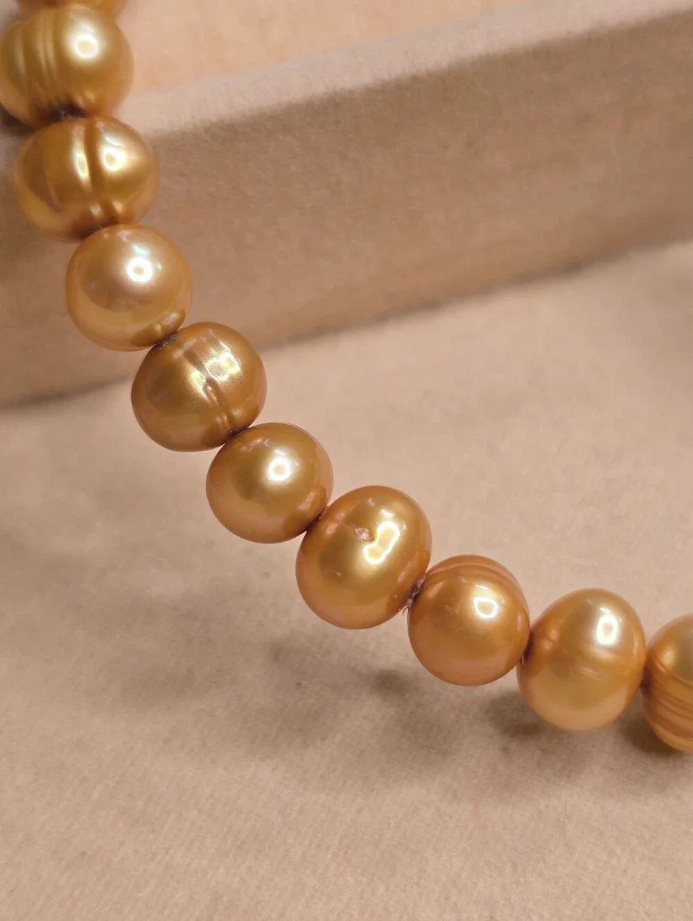 HONORA Golden Cultured Freshwater Pearl Stretch Bracelet Baroque Pearls